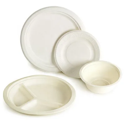 Compostable Sugarcane Bowl Biodegradable Disposable Eco Friendly Bagasse Bowl Party Paper Serving Bowl