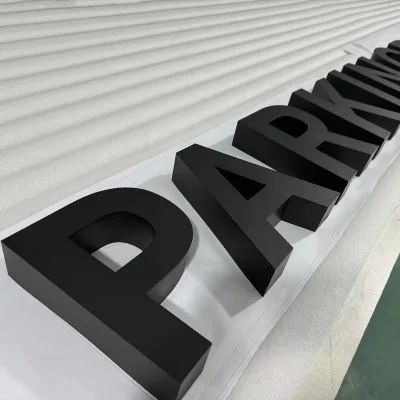 Aluminium Exterior 3D Channel Letter Sign Powder Coated Metal Letter Signage Outdoor Non Illuminated Custom Large Letters