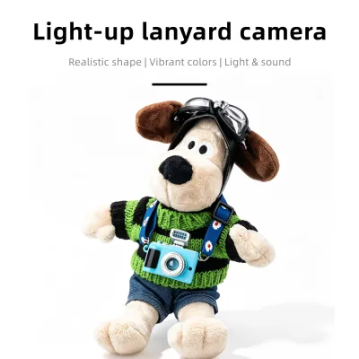 Light up 3D Camera LED Keychain with UV Printing Cartoon Pattern Sound & Colorful Design-Plastic Souvenir