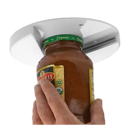 KLH244 Under Cabinet Jar Opener Adjustable Round Can Opener Round Can Openers Multi Function ABS Kitchen Bottle Opener