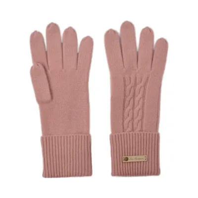 Custom logo 100%cashmere Knit Gloves With Cable Design Low MOQ Bulk Stock