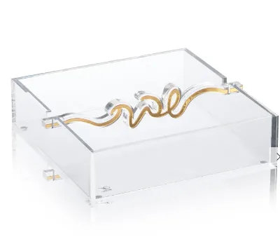 Factory Direct Supply Acrylic Tissue Paper Box Acrylic Napkin Holder Wholesales Lucite Napkin Holder Acrylic Tissue Paper Tray