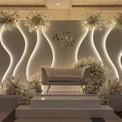 Lightweight PVC Decorative Backdrop Wall Panel for Wedding Stage LED Event Decoration Board for Wedding Arch