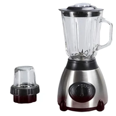 Powerful Electric Double Cup Blender Adjustable Speed Low Noise Juicer and Bean Grinder for Home Kitchen Use
