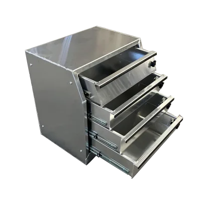 600*430*620 Flat Plate 4x Heavy Duty Slider Drawers Toolbox