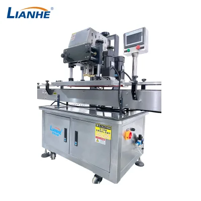 Automatic High Speed Screw Capping Machine Compatible with Flat and Round Bottles Designed for Stable and Continuous Capping