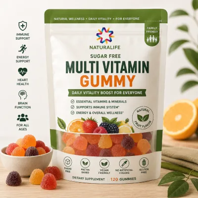 Wholesale Sugar Free Multi Vitamin Gummy for Everyone Daily Vitality Boost Natural Wellness Pellets