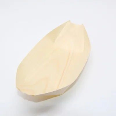 Disposable Eco-Friendly Wood Sushi Boat Serving Tray Sustainable 1 Carton Everyday Sustainable 1 Carton Everyday Sushi Tools