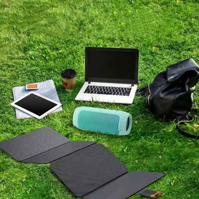 Foldable 5-Fold MPPT Solar Panel Waterproof 45W USB-C PD3.0 Portable Outdoor Solar Charger for Mobile Phone Airpods Iwatch Fans