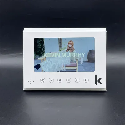 Custom Hardcover 7 Inch LCD HD Screen Video Brochure Book Calendar for Business