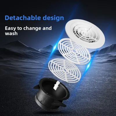 Wholesale ABS Round Adjustable Air Volume Exhaust Ventilation Cover for Office Home Factory Use