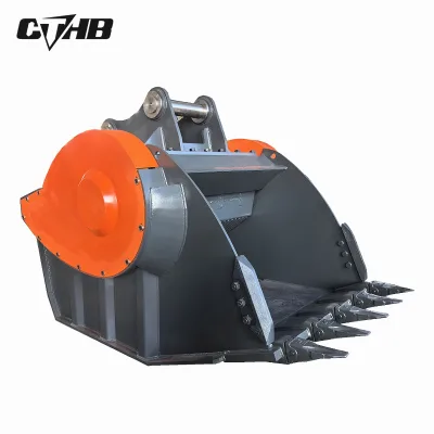 Concrete Jaw Hardox Stone Asphalt Concrete Crusher Bucket for 20-27T