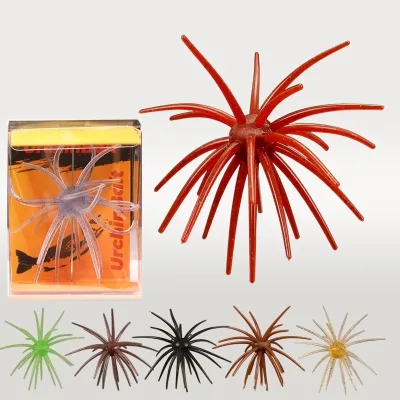 Premium TPR Bionic Sea Urchin Soft Lure New Model Lure Bait for Black Pit Fishing Floating Soft Lure Box Packaging Without Hooks