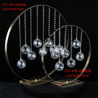 Factory Sale Little Round Circle Flower Stand Centerpiece for Wedding and Event Decoration