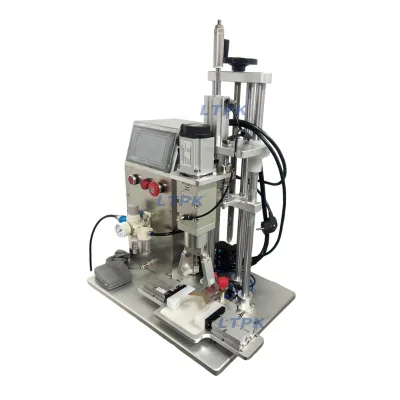 Special-Shaped Bottle Locking Machine Semi-Automatic Pneumatic Capping Duck Bill Bottle Cap Rolling Machine