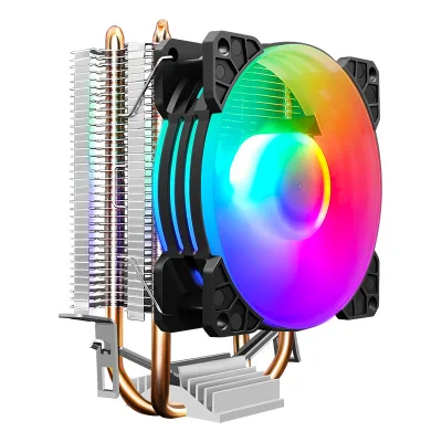 2024 Hot Sale High Performance CPU Cooler 2 Pipes CPU Fans Universal LGA 2011 1366 1200 1700 115X CPU Cooling Fan