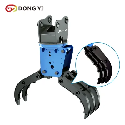 Dongyi Machinery Series of High Wear Resistant Rotary Stone Grabbers Steel Grabbers and Log Grabbers