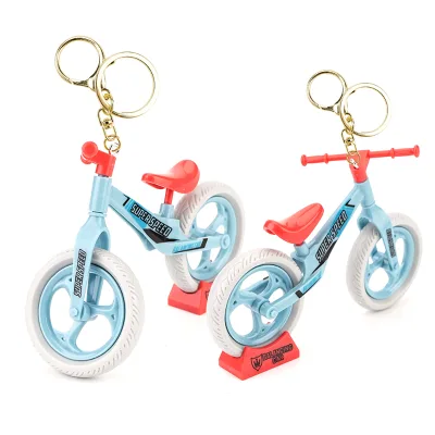 Manufacturer 3D Bicycle Keychain Promotional Funny Cycling Bike Decorative Bag Car Key Pendant Key Chain