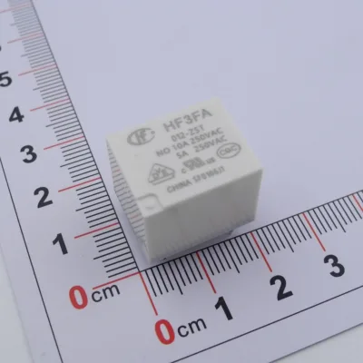 HF3FA/012-ZST Ultra-small High-power Relay 15A Contact Switching Capability Flame Retardant Grade UL94, V-0