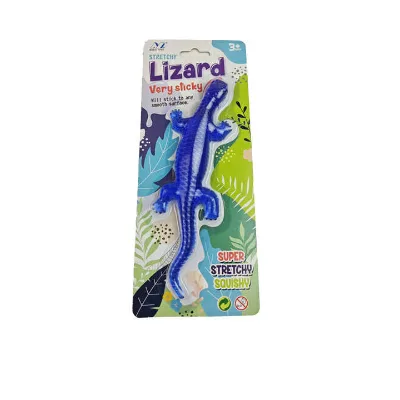 Funny Sticky Lizard Toy TPR Material Stretchy Toys Animals Lizards Squishy Sticky Novelty Toy