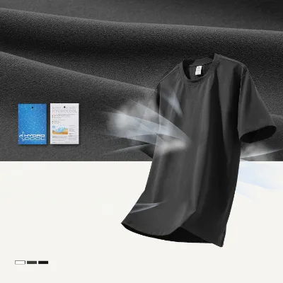 2024 Summer New Arrival Outdoor Sports HYDROCOOL Quick-Dry T-Shirt Cool Comfort Loose Fit Men Short Sleeve T-shirt Custom OEM