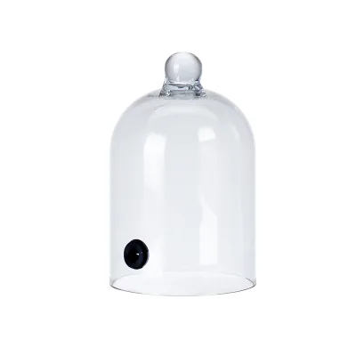 Creative Molecular Cuisine Gourmet High Temperature Dry Ice Mood Dessert Display Cover Plastic Tableware Hole Smoke Cover