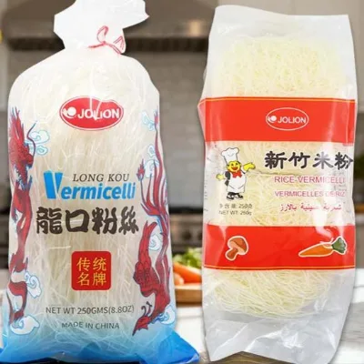 Wholesale Halal Kosher Fried Longkou Xinzhu Ramen Instant Dried Flour Chow Mein Chinese Wheat Cornmeal Vermicelli Rice Noodle
