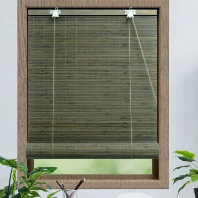 White Bamboo Curtain Blinds