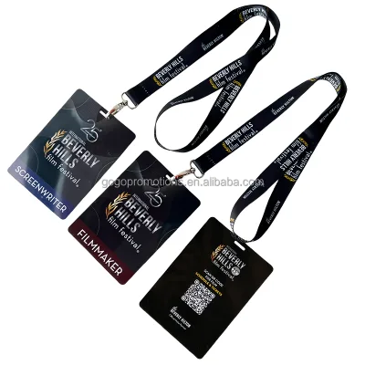Custom Logo Lanyards with PVC ID Card Badge Advertising Official Event Employee Pass