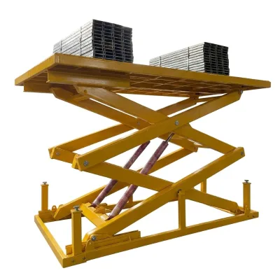 Industrial Heavy Duty Stationary Scissor Lift Hydraulic In-ground Parking Lift Model SFL 18-Month Warranty