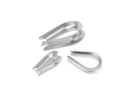 304 Stainless Steel Wire Rope Thimble U Type Cable Ferrule Protector Ring Wire Rope Sleeve Thimble for Lifting Rigging Hardware