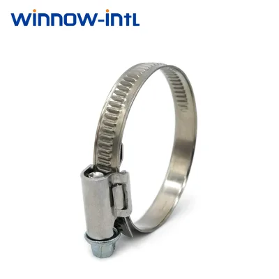 DIN 3017 W2 W4 Stainless Steel Hose Clamp Adjustable Worm Gear Hose Clamp Custom OEM Manufacturer