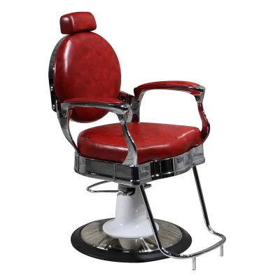 Red Barber Style Beauty Color Chair Modern Lockable Hair Equipment Furniture Luxury Wholesale Chair
