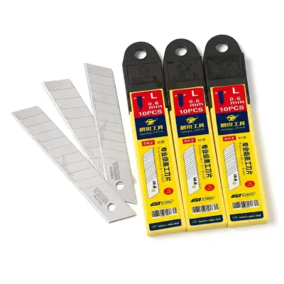 Professional 18mm Industrial Grade Utility Knife Blades SK2 Carbon Steel High Hardness Quick-Change OEM Replacement Blades