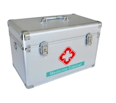 Medicine Box, Safe Medication Storage Box, First Aid Box for Emergency Use, Toggle Catch Lock Without Key