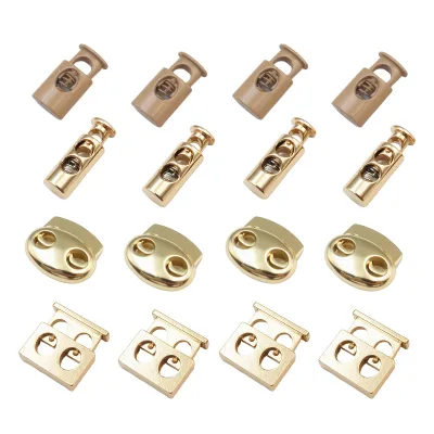 Wholesale Zinc Alloy Adjustable Drawstring Cord Lock Elastic Cord Drawstring Cord Stoppers Cord Ends Stopper for Garments
