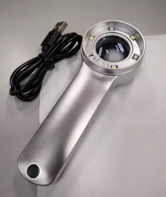 High-definition Genuine 60x Magnifying Glass Identification Special Rechargeable Version with LED Light