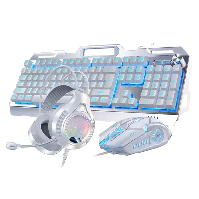 Hot Sale 3 in 1 RGB Colorful Backlit 104 Keys Gaming_Mechanical Keyboard and Mouse Headphone Combo for PC Gamer