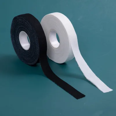 25mm High Sticky White Polycotton  Ice Hockey Tape