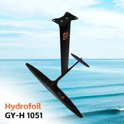 Hot Selling Ultra-Light and Sturdy GY-H 1051 915 Sqcm Hydrofoil 60-90 Aluminum Mast for Water Sports Surfing