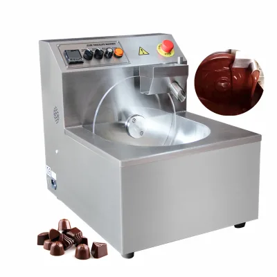 Europe Standard T6 Automatic Small Chocolate Melting Tempering Molding Machine 5kg 2kg Pouring tank Machone with Pump Cheapest