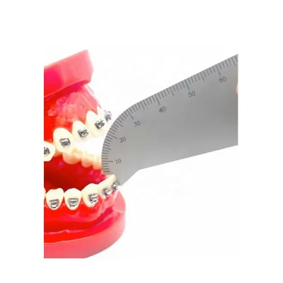 Dental Gag Gauge Mouth Opening Measuring Ruler Oral Measurement Instrument