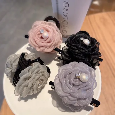 Lazy Temperament Style ~ Medium Size Grab Clip Lady Hairpin Shark Clip Hairpin Headdress
