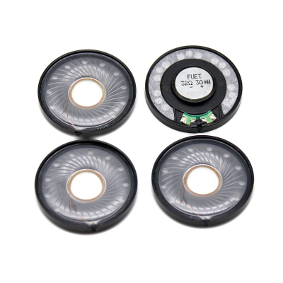 40MM Headset Driver 32Ohm Speaker 30mW 118db Loud Sound Neodymium Dynamic Headphone Loudspeaker