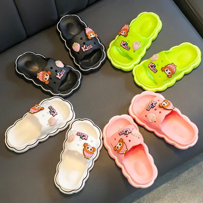 Summer Products for Kids Outdoor Activities Beach Swimming Footwear Kids Slide Sandals With Low Moq Wholesale