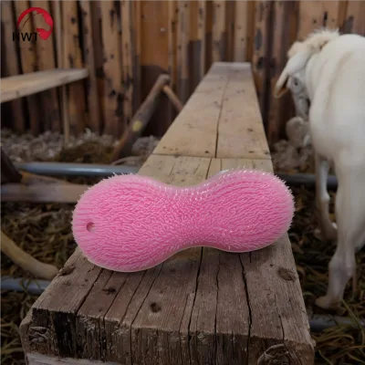 Hot Selling Multifunctional Peanut-Shaped Pet Brush Plastic Material for Cats Dogs and Horses Removes Hair