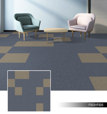 Eco-friendly Carpet Tiles Anti-slip Self Adhesive Carpet Tiles Flooring Carpet Tile Polyester Adult Square Modern Low Pile