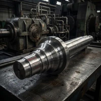 Custom Forged Alloy Steel Large Step Shaft Heavy Load Transmission Main Shaft for Metallurgy/Mine/Wind Power Reducer Equipment
