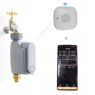 Tuya Zigbee Water Flow Monitor WIFI Smart Sprinkler Timer Control Automatic Irrigation for Home Garden