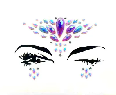 Fashion Festival Party Face Stickers Temporary Body Jewelry Crystal Rhinestone Jewel Decorations